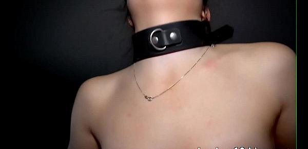  Training Of Slut-Young Slave Girl Is Blindfolded, Bound and Forced To Suck Cock, Get Fucked, Spanked, Nipples Tortured and made to cum over and over again